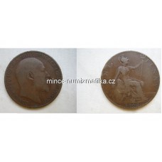 One Penny 1908 Anglie - Edward VII